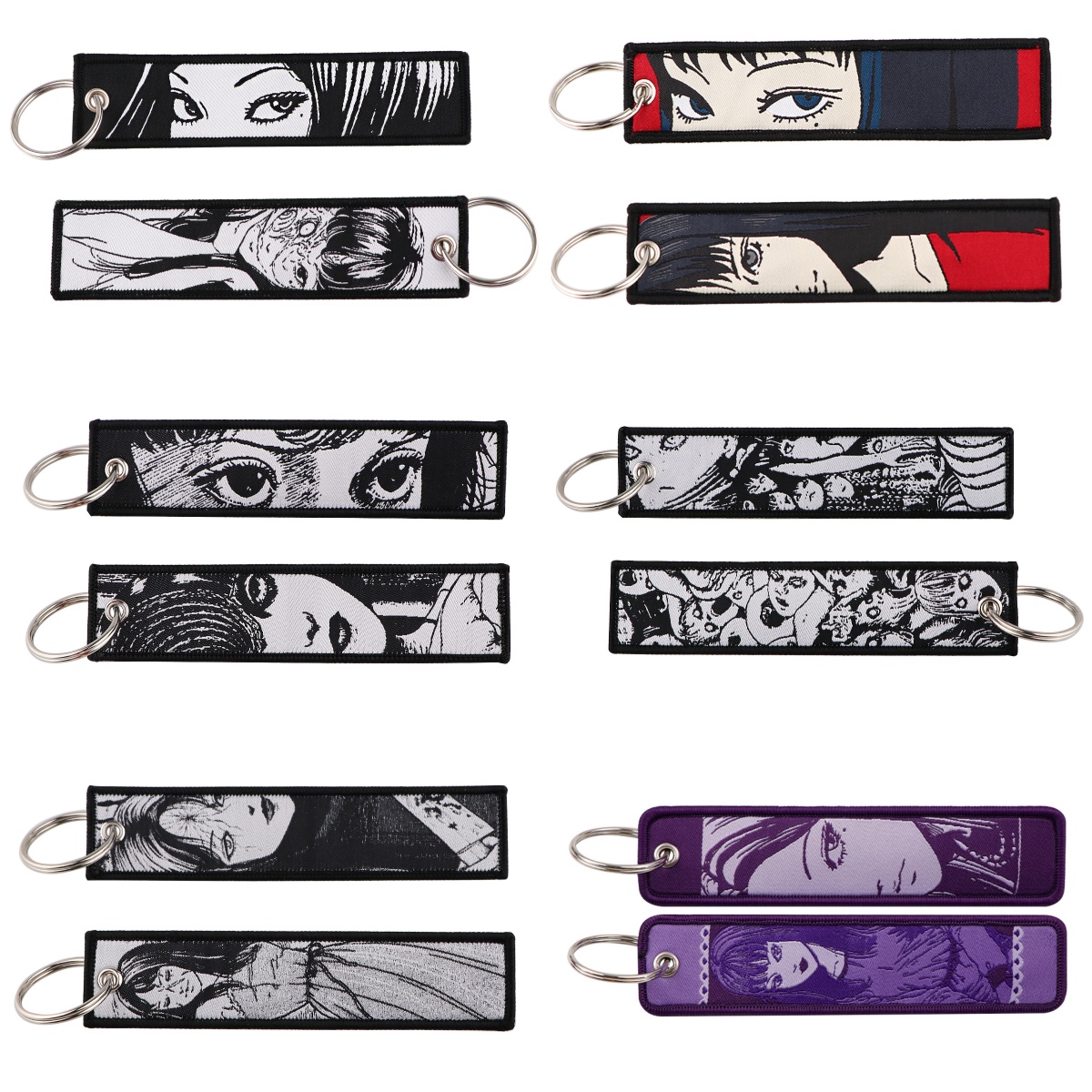 Cosplay Prop Bag - 1pcs Retro Horror Lady Cartoon Embroidery