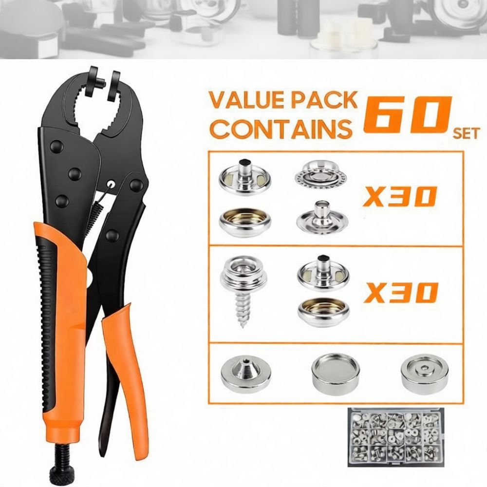 Snap Plier Setter - Professional Metal Snap Fastener Pliers Tool