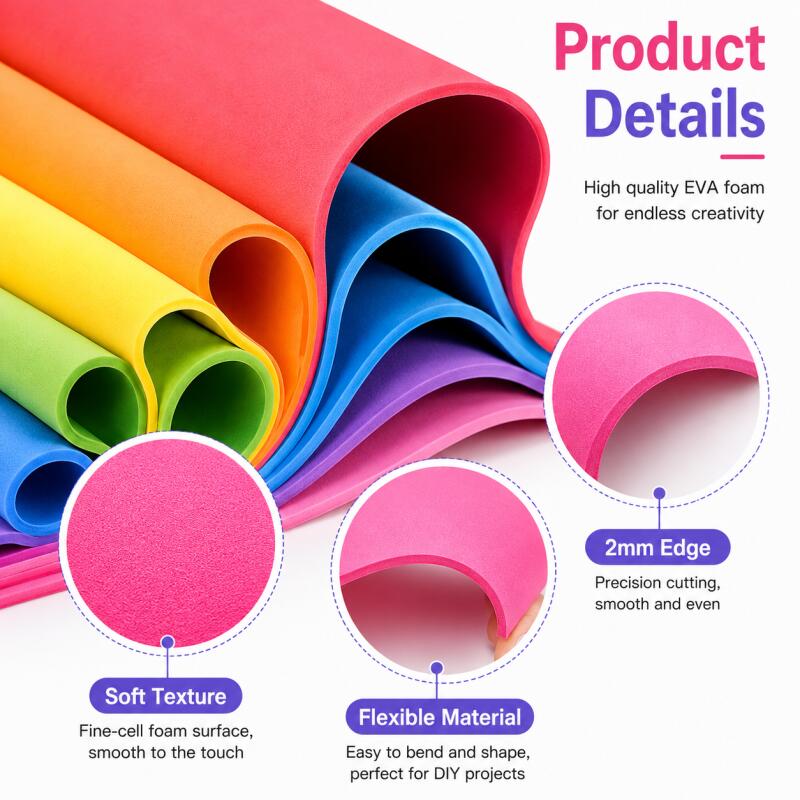 2mm EVA Foam Sheets, Colorful  - Cosplay Props Eva Foam 评论和价格