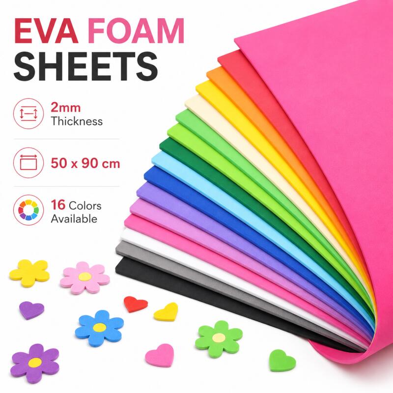 2pcs EVA Foam Sheets, Colorful - Cosplay Props Eva Foam 评论和价格