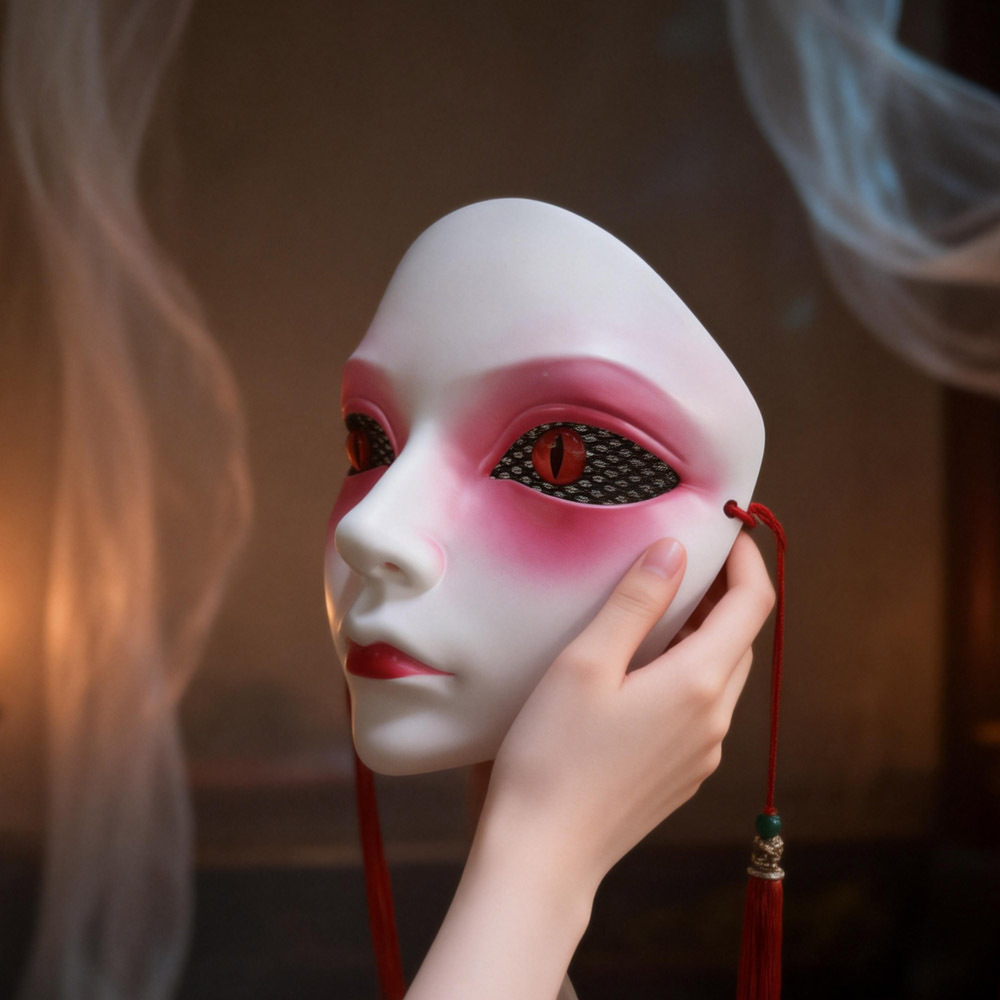 Handicrafts Full Face Mask For - Cosplay Prop Works 评论和价格