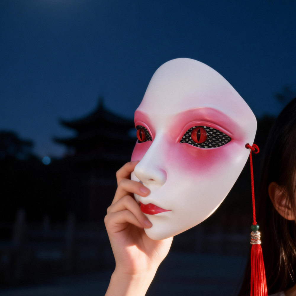 Handicrafts Full Face Mask For - Cosplay Prop Works 评论和价格