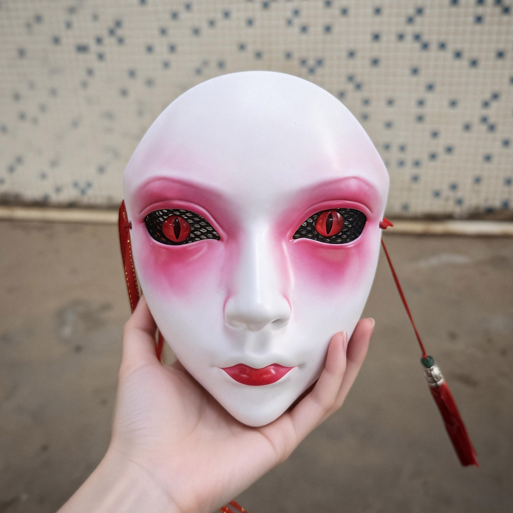 Handicrafts Full Face Mask For - Cosplay Prop Works 评论和价格